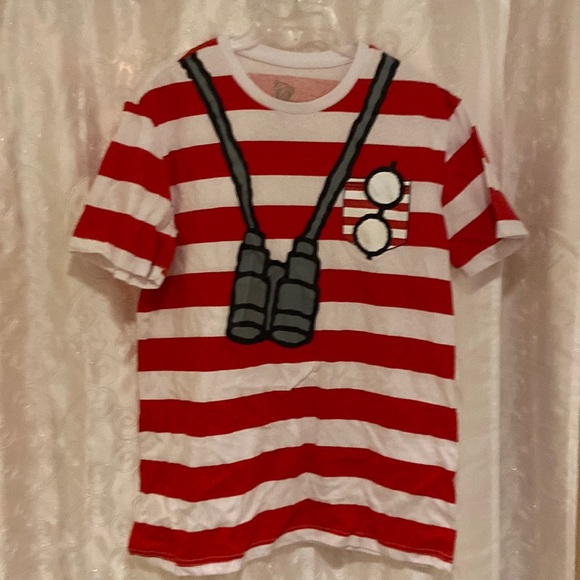Where’s Waldo Costume T-Shirt Adult Size Large 🔥 - Picture 1 of 4
